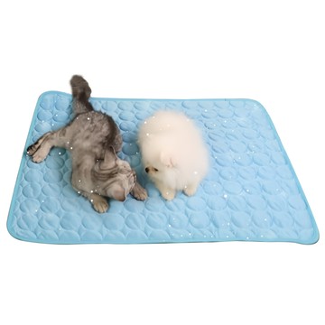 寵物星樂園 寵物冰絲3D涼感墊 S 藍色 涼爽舒適透氣耐磨  1個