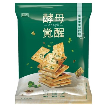 盛香珍 酵母覺醒 紫菜青蔥蘇打餅  500g  1個