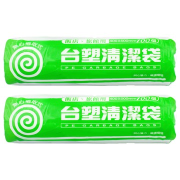 台塑 無心捲取式清潔袋 特小 10L 霧面透明 點斷式 100張  2捲