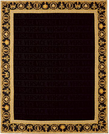 Versace 黑色 I ♡ Baroque 双面被毯