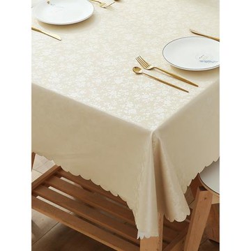 桌布歐式防水防油防燙免洗酒店飯店餐廳家用長方形餐桌布臺布
