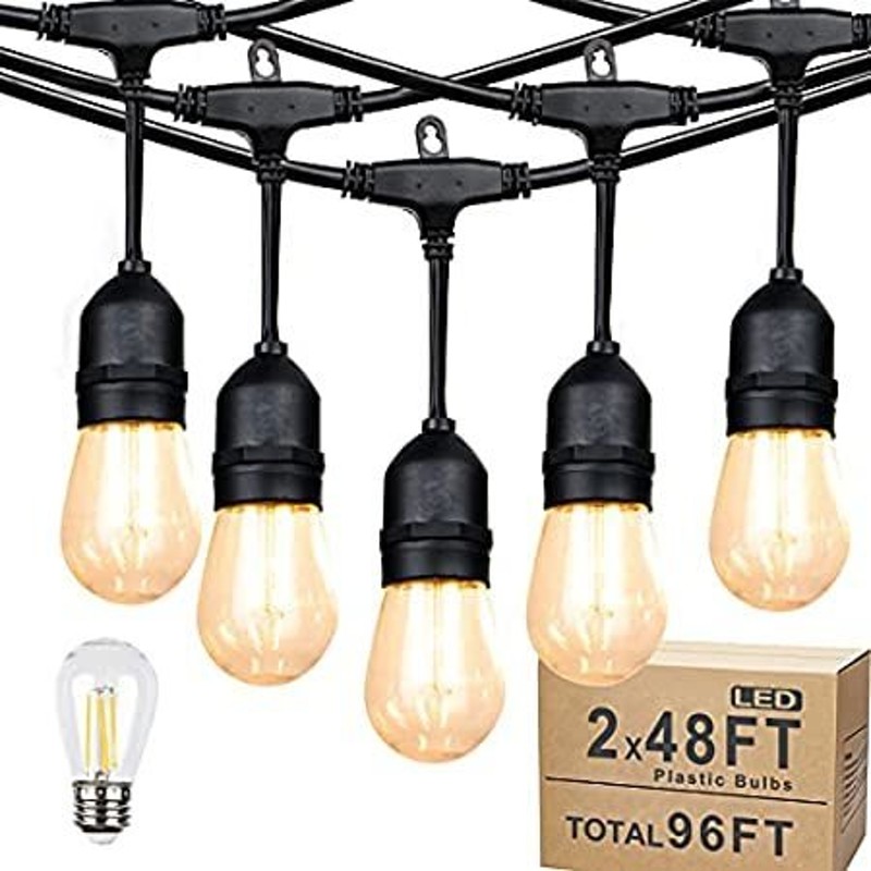 送料無料 Lightdot 96FT Outdoor Dimmable Linkable Heavy Duty Led Light String  with 30 LINEショッピング