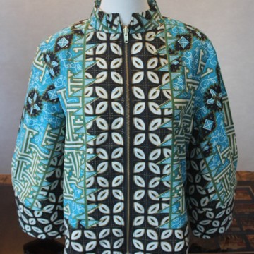 【INBATIC】YURA FURING - BATIK OUTER 知性泡泡袖短外套 -