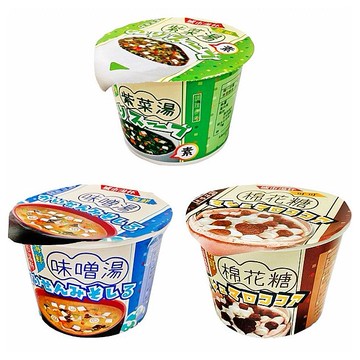 城市湯杯~原味紫菜湯-香菇風味／海鮮味噌湯／可可棉花糖(1杯入) 款式可選