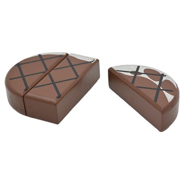 WOODY PUDDY 牛排 漢堡排 隱藏式磁鐵設計 超安全 仿真切割感 好抓握大小  1個