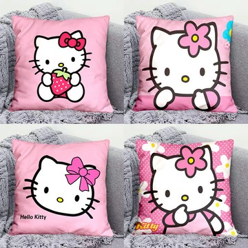 抱枕 靠枕🎀 可愛卡通少女心Hello Kitty抱枕凱蒂貓抱枕套臥室沙發靠枕枕頭