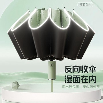 反光反向自動傘 反向自動傘 20骨雨傘 自動傘 雨傘 自動傘反向 反向傘 高爾夫球傘 遮陽傘 大雨傘 反光反向傘710