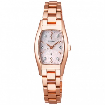 seiko SK037 精工錶 Lukia V117-0EE0K(SUP438J1) 花藝聯名美鑽太陽能限量腕錶 /粉面 19.8mm｜樂天全館特惠中★指定刷卡回饋10%