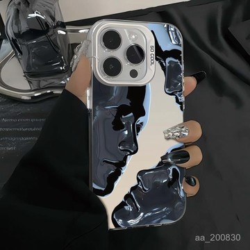 ✨限時下殺✨【色彩鮮豔】朋克臉適用蘋果16手機殻iPhone15/14/13/12/11Promax潮款xs/xr小