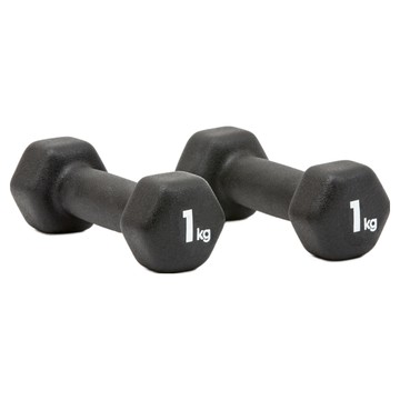 adidas 愛迪達 六角健身啞鈴 ADWT-11401 14.4 x 6.38 x 5.76cm 2個  1kg  1盒