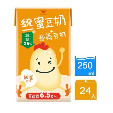 統一蜜豆奶 營養+豆奶(250mlx24入)