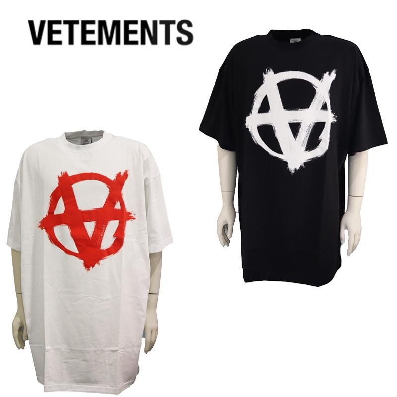 23W【BUYMA】 ファッション VETEMENTS アナーキーシンボル Tシャツ