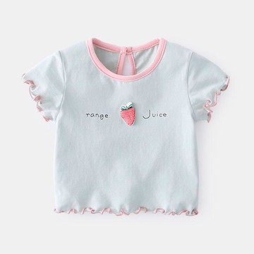 🎀biubiu童裝🎀寶寶短袖T恤夏季上衣洋氣女童體恤半袖薄款1歲夏裝衣服