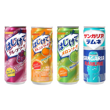 【蝦皮直營特選】SANGARIA SAN碳酸飲料-哈密瓜/葡萄/橘子/-彈珠汽水 風味 (部分即期)