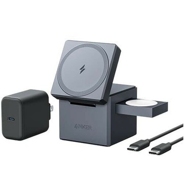 【Anker】Y1811 3-in-1 MagSafe 25W 磁吸充電座