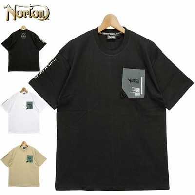 Norton ノートン 吸汗速乾 半袖 ドロップショルダー 胸ポケット クルーネック Tシャツ メール便発送 21ss 半そで Tee メンズ ファッション 212n1025 通販 Lineポイント最大get Lineショッピング