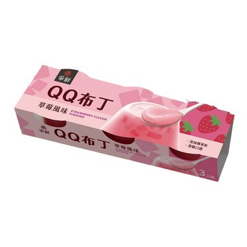 [家速配]爭鮮QQ布丁-草莓風味(每盒3入/每個110g)