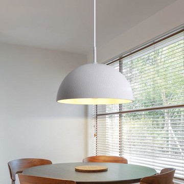 【Camida卡米達】E27 金屬餐廳單吊燈 CA5313-1P-WH