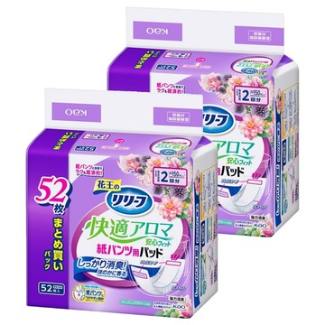 Relief 日本原裝進口 紙尿褲專用尿布片 除臭花香  FREE(onesize)  2個  52片