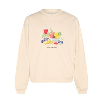 Drole De Monsieur - Cream Cotton Sweatshirt
