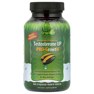 Irwin Naturals, Optimum-Strength Testosterone UP Pro-GrowtH™，60 粒液體軟膠囊