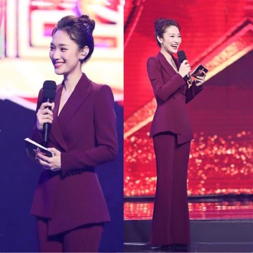 高端職業西裝套裝年會主持人正裝禮服女時尚氣質新聞播音藝考服裝