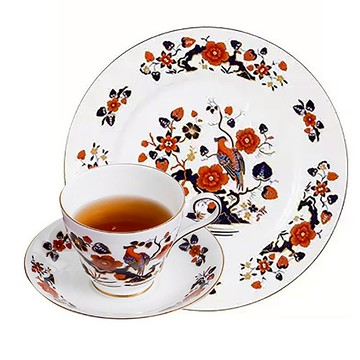 英國Aynsley 天堂鳥系列 組合優惠價 骨瓷約克杯盤組+餐盤