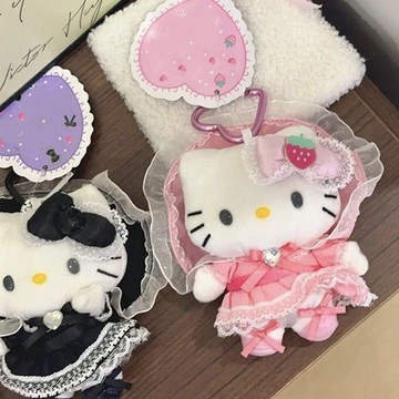 臺灣出貨💥洛麗塔女僕Kitty可愛掛件ins風包包掛件少女心禮物百搭鑰匙扣掛飾