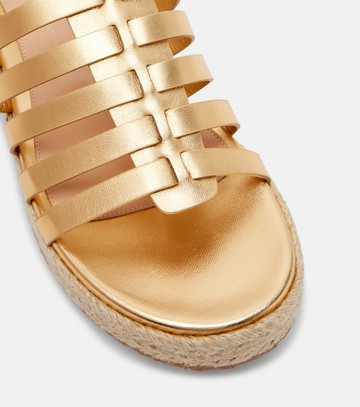 Gianvito Rossi Leather espadrille sandals
