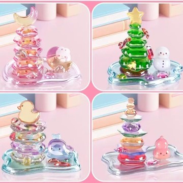 🔥臺灣夯貨-大米優品🏆【秒發】3d立體浮雕貼紙疊疊樂女孩手工DIY車小擺件立體貼紙