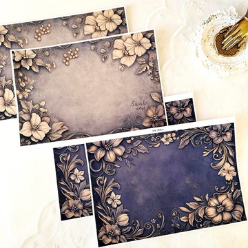 Z166 - 復古花卉背景