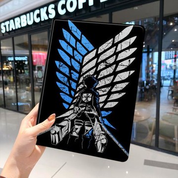 進擊的巨人ipad10保護套pro2024款11寸5蘋果air7平板mini6殼4迷你3適用2三折帶筆槽八8第9代2020周邊2018日系