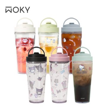 【WOKY X SANRIO】[●●]渾圓杯-ECOZEN 880ml