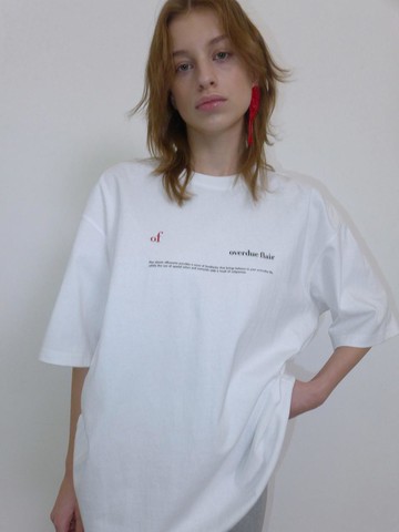 Overdueflair Lettering T - White