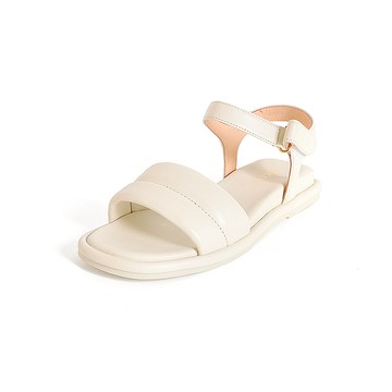 KOKKO輕盈雲朵感柔軟羊皮涼鞋白色