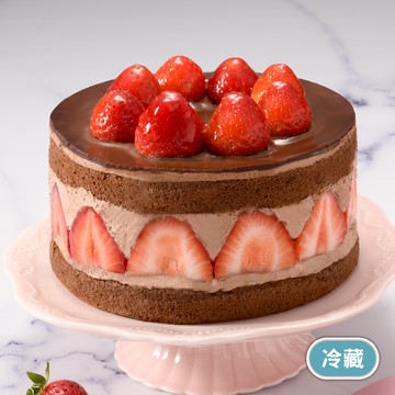 草莓巧克力裸感蛋糕6吋