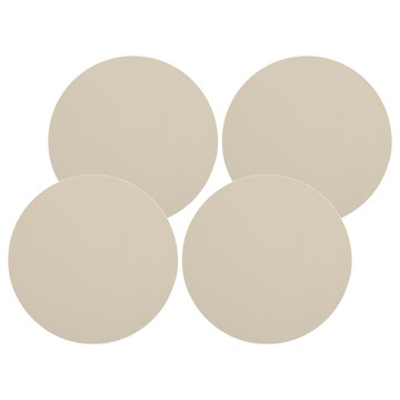 小麥購物 硅藻土軟杯墊 G429  10 x 10cm  米黃色  4個