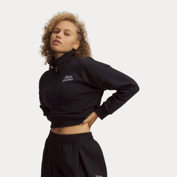 UA 女 Rival Fleece Script 半開襟上衣-人氣新品