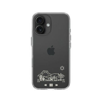 iPhone 16 Clear Case（相機按鈕） 透明 - Nature Explorers 自然探索指南 - 單車獨旅