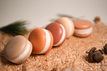 【 青手作 】馬卡龍造型洗手皂 聖誕5入禮盒 | 聖誕節交換禮物