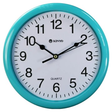 Kinyo 精緻掃描掛鐘 CL-108  藍色  1個