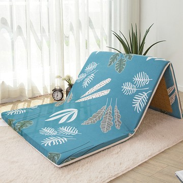 絲棉柔亞藤蓆抗菌加厚5cm三折床墊 / 雙人加大6X6尺