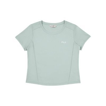 FILA 女短袖圓領T恤-淡霧綠 5TEA-5442-GN