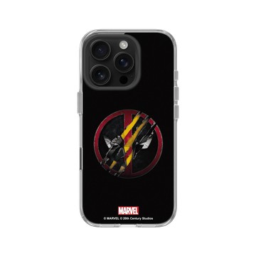 iPhone 16 Pro Clear Case（相機按鈕） 透明 - 迪士尼-漫威 Marvel - 死侍與金鋼狼-Logo