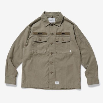 WTAPS 19SS BUDS LS 01 / SHIRT. COTTON. SERGE 長袖襯衫外套推薦| (舊