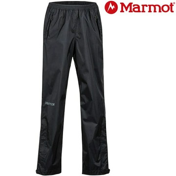 Marmot 土撥鼠 PreCip Eco 兒童款 防水透氣半開式雨褲 41020 0001 黑