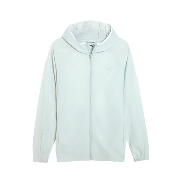 外套 WindCELL Running 男款 尼龍 防風 長袖 連帽 灰 亞版 口袋 跑步 52798172