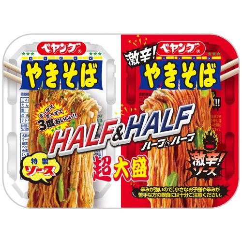 ペヤング　超大盛焼そばハーフ＆ハーフ激辛　235g×12個