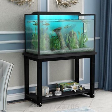 魚缸底櫃 魚缸低底座魚櫃底櫃小型置物架魚缸櫃精細底架加厚商用精致置物【HZ63323】