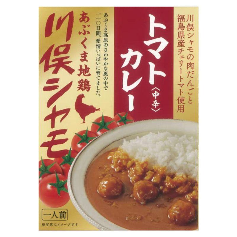 あぶくま地鶏 川俣シャモ トマトカレー〈中辛〉×2箱* お土産 おみやげ グルメ 福島郷土料理 非常食